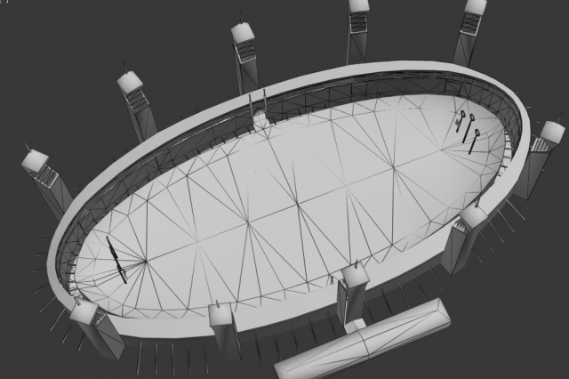 quidditch Low-poly 3D Model