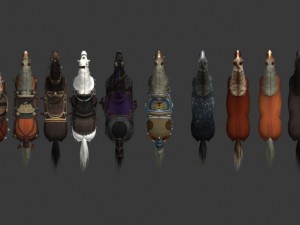 horse pack 3D 模型