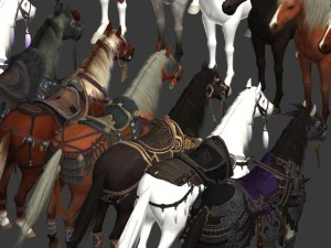 horse pack 3D Model