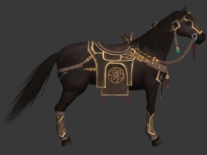 horse pack 3D 模型