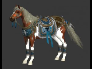 horse pack 3D Model