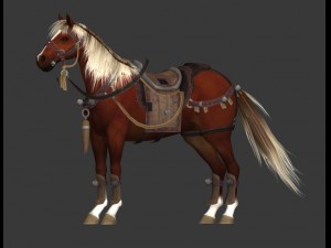 horse pack 3D 模型