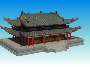 ancient chinese building 3D Model