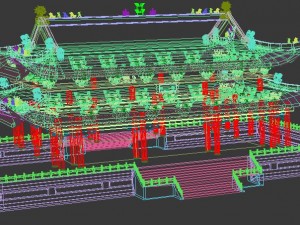 ancient chinese building 3D 모델