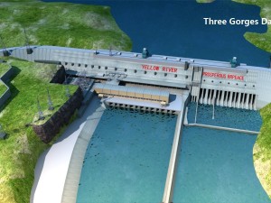 three gorges damsan xia dam 3D Model