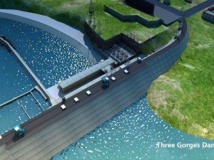 three gorges damsan xia dam 3D Model