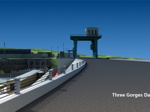 three gorges damsan xia dam 3D Model
