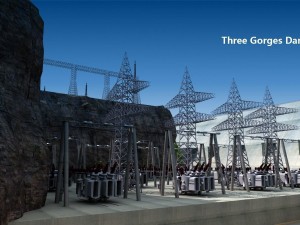 three gorges damsan xia dam 3D Model