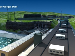 three gorges damsan xia dam 3D Model