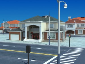 a group villa 3D Model