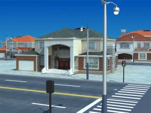 a group villa 3D Model