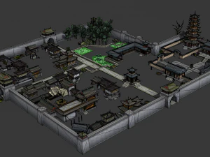 ancient chinese building 3D Model