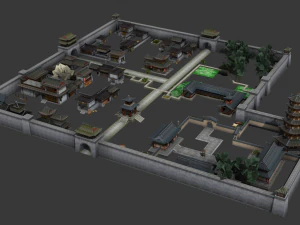 ancient chinese building 3D Model
