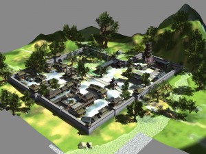 ancient chinese building Modelo 3D