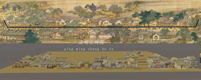 qing ming shang he tu 3Dモデル .c4d .max .obj .3ds .fbx .stl .blend 