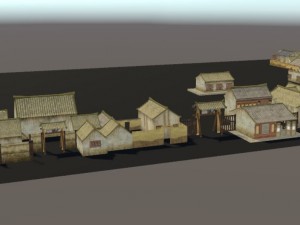 qing ming shang he tu 3Dモデル