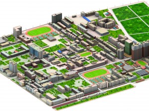 real city 3D मॉडल