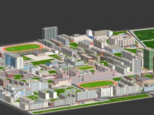 real city 3D मॉडल