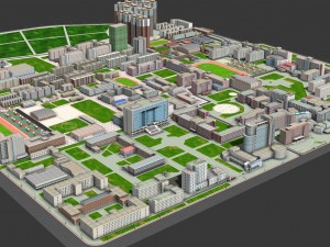 real city 3D मॉडल