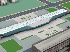 shu zhou railway station Model 3D