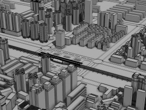 shu zhou railway station Model 3D