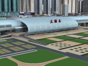railway station 3D Model