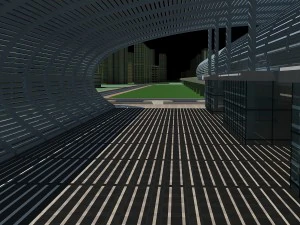 railway station 3D Model
