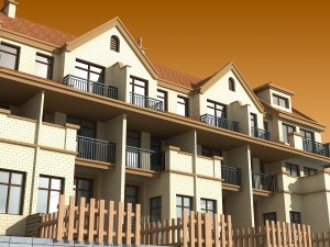 townhouses 3D 모델