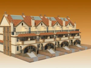 townhouses 3D Model