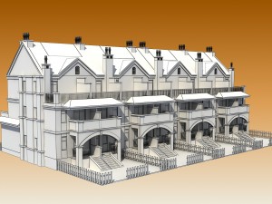 townhouses 3D Model