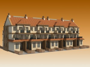 townhouses 3D Model