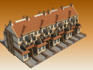 townhouses 3D Model