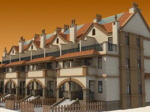 townhouses 3D Model