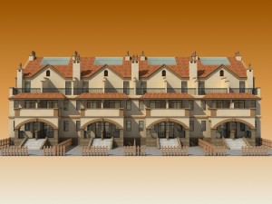 townhouses 3D Model