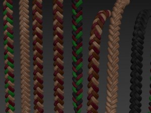 braided hair Modelo 3D