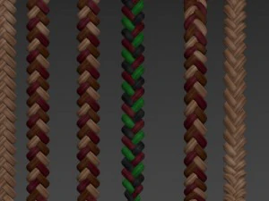 braided hair 3D Model