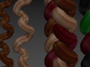 braided hair 3D Model