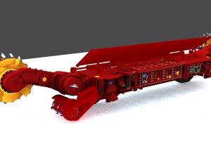 coal mining machine 3D Model