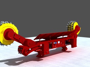 coal mining machine 3D Model