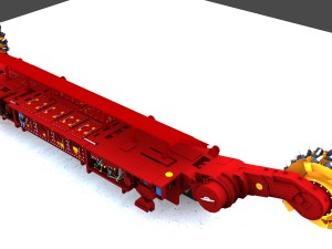 coal mining machine 3D Model