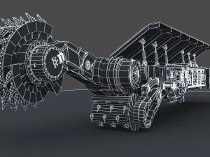coal mining machine 3D Model