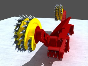 coal mining machine 3D Model