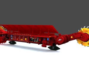 coal mining machine 3D Model