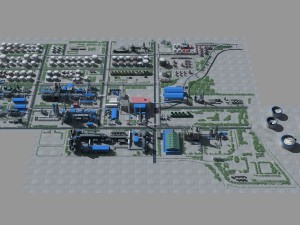 refinery Modello 3D