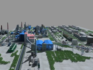 refinery Modello 3D