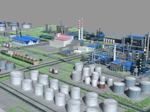 refinery Modello 3D