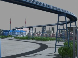 refinery 3D Model