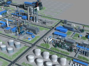 refinery Modello 3D