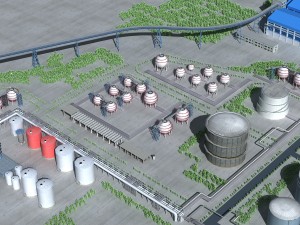 refinery Modello 3D