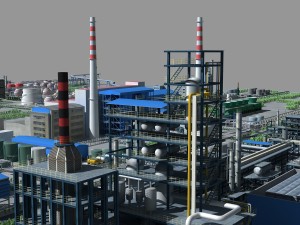 refinery Modello 3D
